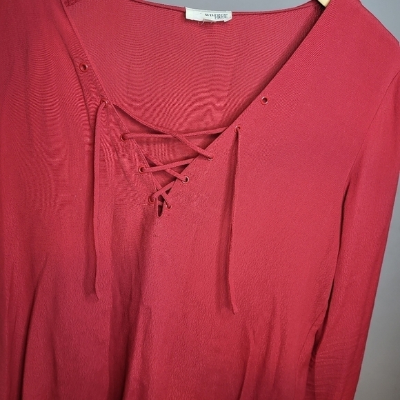 Aritzia Wilfred Free Lace Up Blouse Size S - Picture 6 of 9